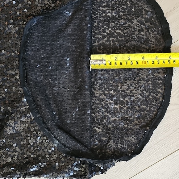 Talula Black Sequin Tank, XS - Picture 8 of 16